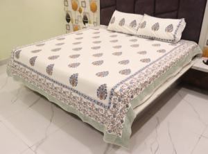 2024 nouveauté concepteur arbre motif couettes 100% couettes réversibles Jaipuri imprimer ensembles de draps pour salle à manger literie - Product Image 5