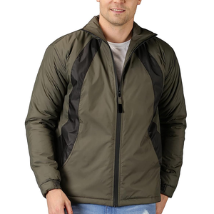 Venta caliente de talla grande impermeable personalizado a prueba de viento de lona Stand Collar Slim chaqueta de lluvia con capucha para hombres mejor precio - Product Image 1
