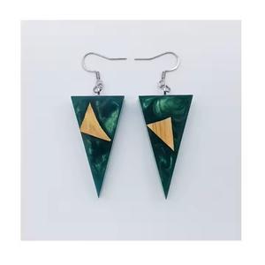 Pendientes de Aro de Resina Epoxi de Lujo para Mujer, Personalizados, Multicolores, con Estilo Clásico, Opción de Regalo de Moda al por Mayor - Product Image 5