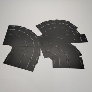 Etiqueta de cintura personalizada, logotipo de letra grabado para pantalones, accesorios de ropa mate, etiqueta colgante, etiqueta oscilante de tamaño para ropa vaquera - Product Image 5