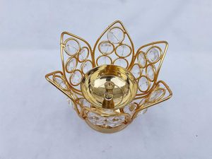 ทองเหลืองดอกบัว jyot Eternal Diya สำหรับของขวัญ navratri pooja - Product Image 6