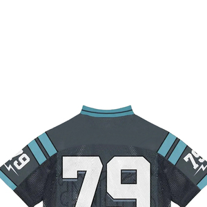 Customize Embroidery Logo Name <b>Retro</b> Mesh Rugby Jersey Factory Wholesale Price Customized Logo American <b>Football</b> Jersey - Product Image 5