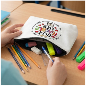 Bolsa de cosméticos con cremallera para maquillaje, estuche de artículos de tocador con diseño de H para regalo y uso escolar, 22x13,5 cm - Product Image 5