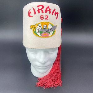 Vintage Fez Chapeau DOI Dames Shriners Brodé 2025 Franc-Maçon Chapeau Maçonnique Haute Qualité Personnalisé Meilleure Vente Vente Vente Chaude Fezz - Product Image 1