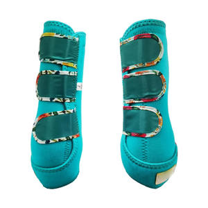Bottes de cheval en néoprène multicolores personnalisables, soutien du tendon de la jambe avant, emballage équestre durable - Product Image 4