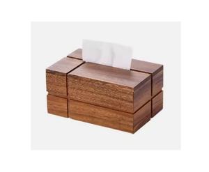 Nouvelle arrivée de boîte à mouchoirs en bois de finition noyer fait à la main pour un usage domestique pour contenir du papier de soie - Product Image 3