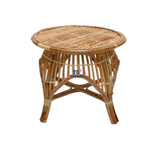 Mesa auxiliar de café convertible de lujo tejida de ratán, diseño moderno para el hogar, dormitorio, sala de estar, oficina o balcón - Product Image 4