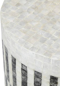 Estilo nórdico de alta calidad hermosa mesa de centro con Incrustaciones de nácar en blanco y negro para muebles hogar Villa Hotel Decoración - Product Image 3