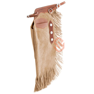 Chaps de cowboy en cuir suédé noir faits à la main, style franges, chaps de cowboy en cuir personnalisés pour festival western - Product Image 3