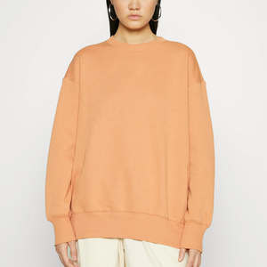 Sudaderas extragrandes con cuello redondo de algodón 100% para mujer, sudaderas informales de talla grande con diseño estampado para invierno - Product Image 5