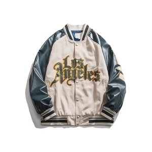 New Fashion Wholesale <b>Men's</b> Custom <b>Thin</b> Polyester Baseball Varsity <b>Jacket</b> with Embroidery and Front Logo Customizable - Product Image 5