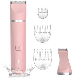 Afeitadora Eléctrica Recargable para Mujer, Maquinilla de Afeitar Rotatoria Personal con Cuchillas de Cerámica, IPX7, Depilación de Bikini, Cuchillas de Repuesto - Product Image 2