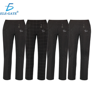 Pantaloni Elasticizzati in Tessuto Premium Stile Executive a Vita Alta con Fodera Termica per l'Inverno - Product Image 1