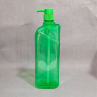 Vietnam 1000ml carré PET bouteilles de lavage à la main Unique Transparent vide bouteilles de savon liquide emballage couleur personnalisée