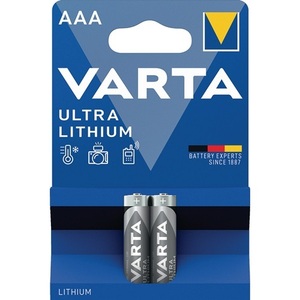 Batería de Litio ULTRA 1.5V AAA Micro 1100mAh FR10G445 6103, Marca VARTA, Productos EL, 2 Piezas/Blister - Product Image 1