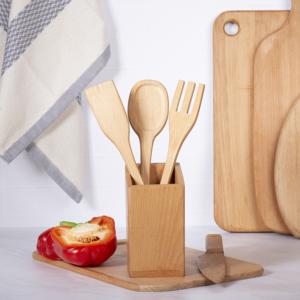 Japanese Portable Industrial Serving <b>Wooden</b> Household Kitchen Set Cooking <b>Utensils</b> - Product Image 1