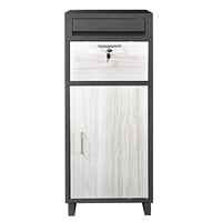Boîte de livraison de colis extérieure, boîte aux lettres autonome verrouillable, étanche, durable, en acier galvanisé, pour porche