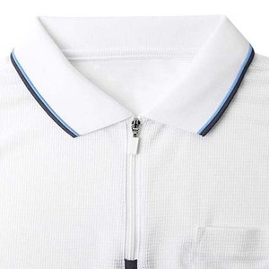 OEM/ ODM vêtements pour hommes grande taille quart de fermeture éclair polos de couleur unie pour hommes respirant Gym Fitness vêtements de sport décontractés polos - Product Image 4