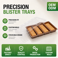Insert de plateau blister en PET transparent, moulé sur mesure, ajustement précis, empilable, OEM ODM