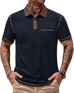 Polo personalizado directo de fábrica para hombre, manga corta, tela transpirable, servicio OEM para uniformes corporativos - Product Image 2
