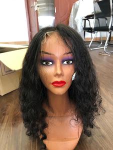 Peluca de Cabello Liso Virgen Vietnamita Brasileño, Densidad 130/150, Pre-Desplumada, Corta, Pequeña, Negra, Superventas - Product Image 2