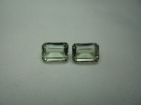 Piedras Preciosas Sueltas de Amatista Verde Corte Esmeralda Facetado 100% Natural, Piedras de Nacimiento Semipreciosas en Tamaños Personalizados GEMFORTE INC