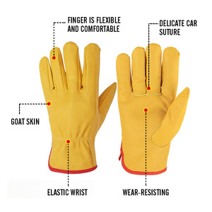 ถุงมือขับรถหนังแพะถุงมือขับรถหนังแบบทำมือดีไซน์ตามสั่งใหม่ - Product Image 1