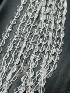 ลูกปัดคริสตัลธรรมชาติควอทซ์ทรงลูกแพร์ขนาด16นิ้วแบบเกลียว6x8-9x13mm แบบเจาะตรง - Product Image 6