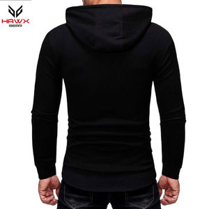 Sweats à capuche légers à séchage rapide pour hommes Design d'impression de mode pour une utilisation extérieure Saison d'hiver Tissu polaire Teint uni Vente en gros ODM - Product Image 4