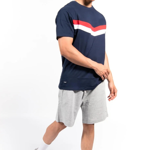 Vente flash Ensemble court pour homme avec logo T-shirt à manches courtes et short Vêtements pour homme Ensemble court 2 pièces Ensemble de shorts d'été pour garçons - Product Image 2