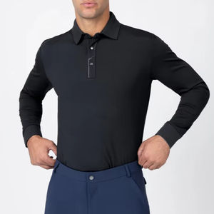 Chemise de base pour l'équitation à manches longues pour hommes, légère, respirante, haut de performance pour l'équitation avec logo personnalisé OEM ODM - Product Image 1