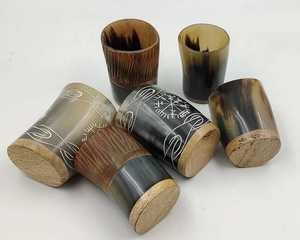 Nouvelle conception de tasse en corne naturelle, tasse à boire artisanale, dernier design élégant, prêt à offrir, passe au lave-vaisselle - Product Image 2