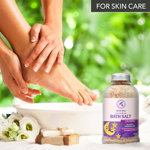 Aromatika Sal Marina Natural Calmante y Cristales de Sal Rosa del Himalaya 600g en Tarro de Plástico para Baño Corporal con Aceites Esenciales de Lavanda y Bergamota - Product Image 6