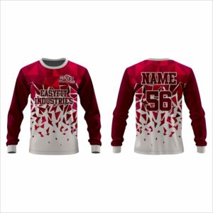 Camiseta de Manga Larga Duradera, Cómoda, Ajustada, Informal para Hombre, con Diseño de Parches, Transpirable, de Primavera, de Poliéster/Algodón, EasyFit Industries - Product Image 4