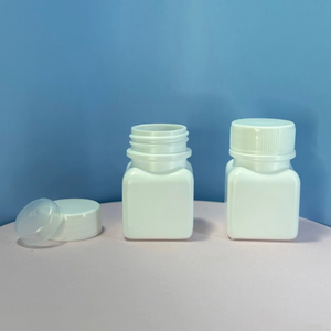 25ml Plastic Jar with Lid and <b>Stopper</b> PET Plastic Tablet <b>Bottle</b> for Vitamins Pills Medicine & Pharmaceuticals Plastic Packaging - Product Image 3