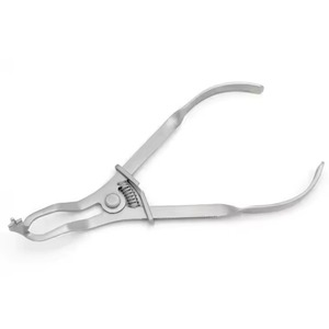 Pince à caoutchouc légère ivoire pour instruments dentaires endodontiques, à action manuelle - Product Image 3