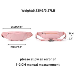 Sac banane unisexe en polyester de haute qualité, style vintage, avec fermeture éclair, écologique, pour usage extérieur - Product Image 3