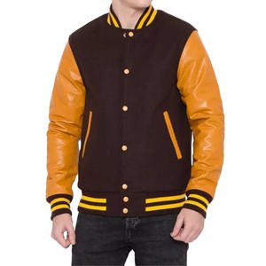 Wholesale <b>Varsity</b> <b>Jackets</b> with Embroidered Patch Custom Logo Print Breathable College Baseball Letterman <b>Jackets</b> - Product Image 1
