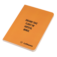 Bloc-notes A5 économique Lufthansa (couverture souple) 80 g/m² papier naturel édition étoile 192 pages fournitures scolaires et de bureau