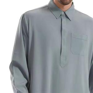 ชุดเดรสสำหรับผู้ชายมุสลิมมีฮู้ดสำหรับผู้ชายชุดสำหรับสวดมนต์อิสลามชุดผ้าอิสลามสำหรับผู้ชายมุสลิม - Product Image 6