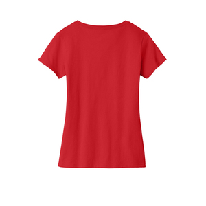 Camiseta Clásica de Cuello en V para Mujer, Top de Algodón Cómodo, Diseño y Colores Personalizados OEM, Top para Mujer - Product Image 2