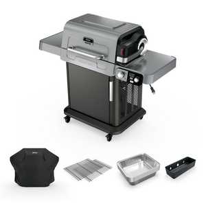 Solutions innovantes neuves, barbecue Ninja FlexFlame Grill Smoker, barbecue électrique au propane, rôtissoire, système de cuisson 5 en 1, portable - Product Image 2