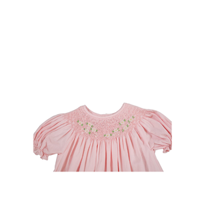 Vêtements ODM à manches courtes pour filles à prix compétitif pour enfants en coton smocké à la main tenue pour bébé fille de fabricant vietnamien - Product Image 2