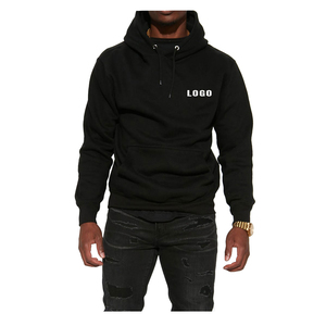 Sweats à capuche et sweatshirts de couleur unie surdimensionnés chauds pour l'hiver pour hommes - Product Image 1