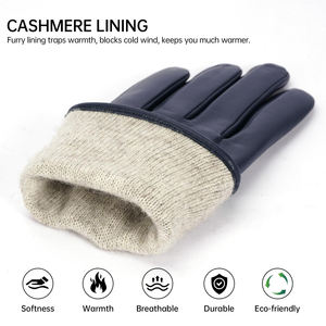 Guantes de Vestir de Cuero Genuino de Alta Calidad al por Mayor, Último Estilo de Moda, para Uso Diario en Exteriores en Invierno, para Clima Frío - Product Image 2