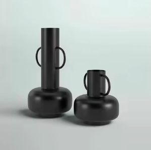 Vase à fleurs en métal moderne de luxe Design accrocheur pour les fêtes de mariage Maison et restaurants Vases décoratifs de vente chaude - Product Image 2