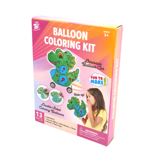 Kit de pintura <span class=keywords><strong>3D</strong></span> Globo de papel inflable Dinosaurio Kit de globo para colorear con bolígrafos de color para niños - Product Image 1
