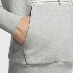 Vente directe d'usine, prix bas, sweat-shirt à capuche uni pour homme, fermeture éclair, imperméable, respirant, hiver, polyester/coton brodé - Product Image 6