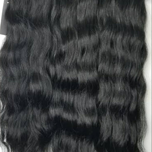 Auténticas extensiones de cabello Remy indio, paquetes de ondas naturales sin procesar con auténtico color de cabello - Product Image 1