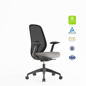 Sillas de Oficina Ergonómicas Profesionales para el Hogar, Modernas y Creativas, de Malla Gris con Protección <span class=keywords><strong>Lumbar</strong></span>, <span class=keywords><strong>Silla</strong></span> de Oficina Ejecutiva - Product Image 1